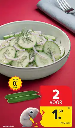 Carrefour Komkommer aanbieding