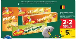 Carrefour Pasta volkoren en spelt Soubry aanbieding
