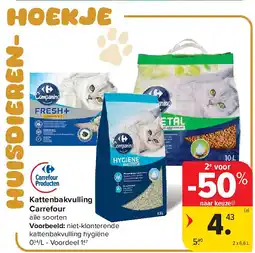 Carrefour Kattenbakvulling Carrefour aanbieding