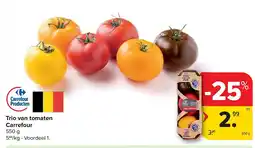 Carrefour Trio van tomaten Carrefour aanbieding