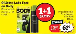 Kruidvat Gillette Labs Face en Body aanbieding