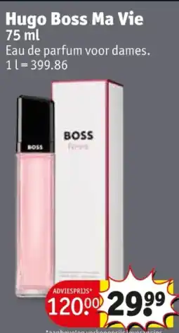 Kruidvat Hugo Boss Ma Vie aanbieding