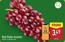 ALDI Red globe druiven aanbieding