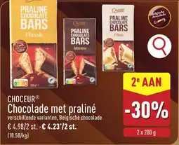ALDI Choceur chocolade met praliné aanbieding