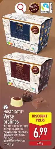 ALDI Moser roth verse pralines aanbieding