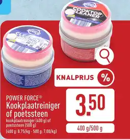 ALDI Power force kookplaatreiniger of poetssteen aanbieding