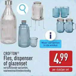 ALDI Crofton fles dispenser of glazenset aanbieding