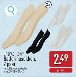 ALDI UP2FASHION Ballerinasokken aanbieding