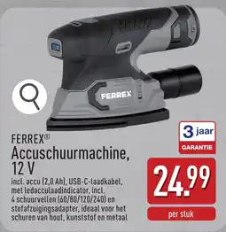 ALDI Ferrex accuschuurmachine aanbieding