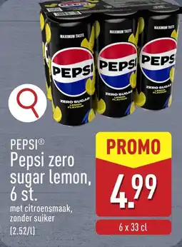 ALDI Pepsi pepsi zero sugar lemon aanbieding