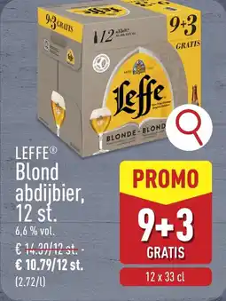 ALDI Leffe blond abdijbier aanbieding