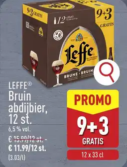 ALDI Leffe bruin abdijbier aanbieding
