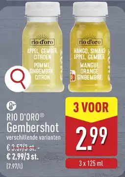 ALDI Rio d'oro gembershot aanbieding