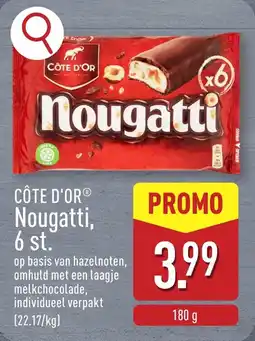 ALDI Côte d'or nougatti aanbieding