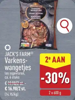 ALDI Jack's farm varkens wangetjes aanbieding