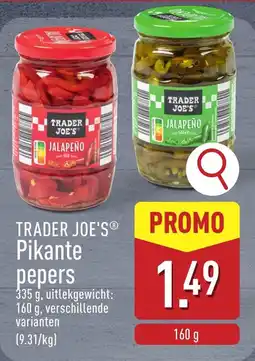 ALDI Trader joe's pikante pepers aanbieding