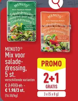 ALDI Menuto mix voor salade dressing aanbieding