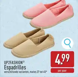 ALDI UP2FASHION Espadrilles aanbieding