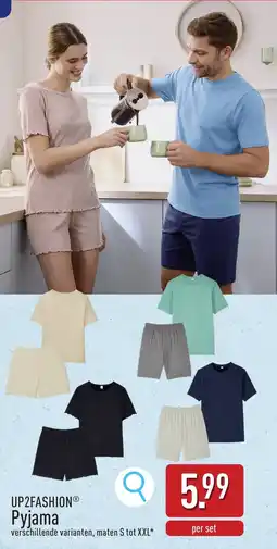 ALDI UP2FASHION Pyjama aanbieding