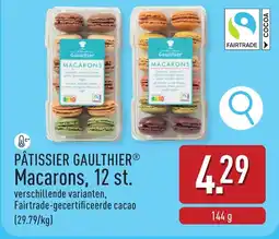 ALDI Pâtissier gaulthier macarons aanbieding