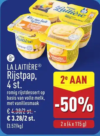 ALDI La laitière rijstpap aanbieding