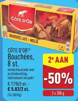 ALDI Côte d'or bouchées aanbieding