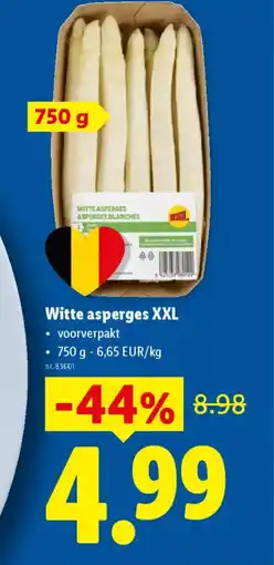 Lidl Witte asperges XXL aanbieding