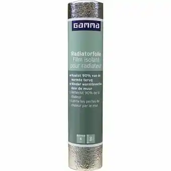GAMMA Radiatorfolie GAMMA 2mm 50x600 cm 90% reflecterend aanbieding