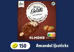 Lidl Bon gelati amandel ijssticks aanbieding