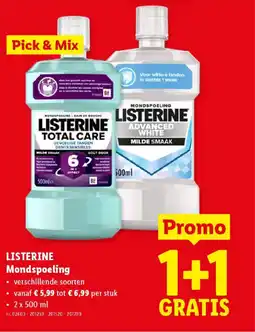 Lidl Listerine mondspoeling aanbieding