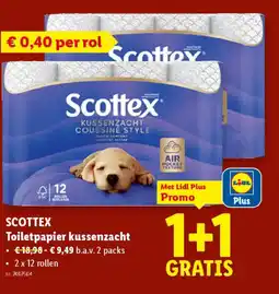 Lidl Scottex toiletpapier kussenzacht aanbieding