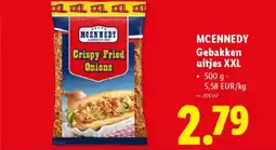 Lidl Mcennedy gebakken uitjes XXL aanbieding