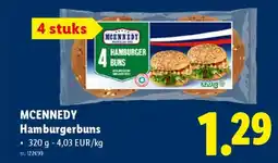 Lidl Mcennedy hamburgerbuns aanbieding