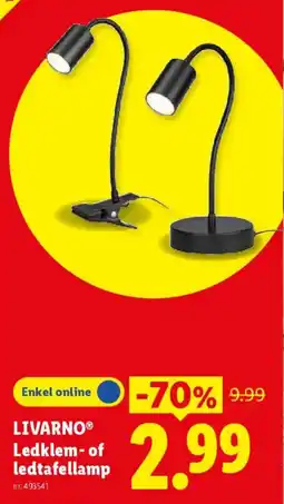 Lidl Livarno ledklem of ledtafellamp aanbieding