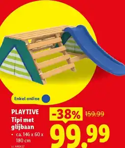 Lidl Playtive tipi met glijbaan aanbieding