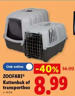 Lidl Zoofari kattenbak of transportbox aanbieding