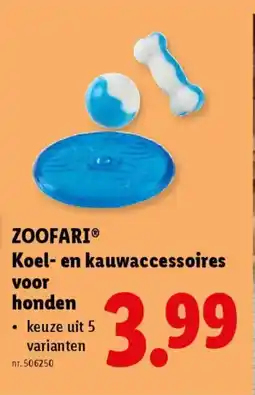 Lidl Zoofari koel en kauwaccessoires aanbieding