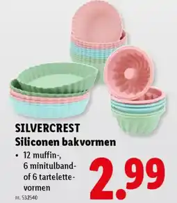 Lidl Silvercrest siliconen bakvormen aanbieding