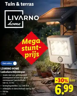 Lidl Livarno home ledsolarschijnwerper aanbieding