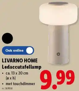 Lidl Livarno home ledaccutafellamp aanbieding