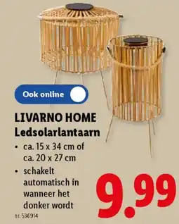 Lidl Livarno home ledsolarlantaarn aanbieding