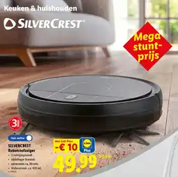 Lidl Silvercrest robotstofzuiger aanbieding