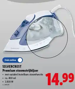 Lidl Silvercrest premium stoomstrijkijzer aanbieding