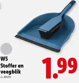 Lidl W5 stoffer en veegblik aanbieding