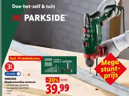 Lidl Parkside klopboormachine starterset aanbieding