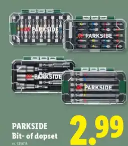 Lidl Parkside bit of dopset aanbieding