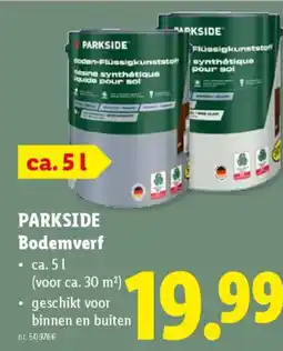 Lidl Parkside bodemverf aanbieding