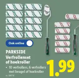 Lidl Parkside verfrollenset of hoekroller aanbieding
