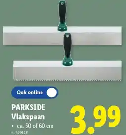 Lidl Parkside vlakspaan aanbieding