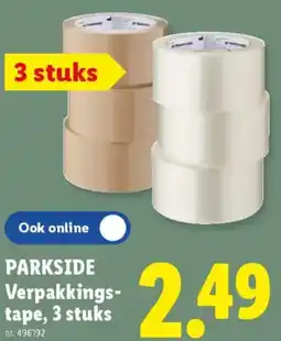 Lidl Parkside verpakkings tape aanbieding